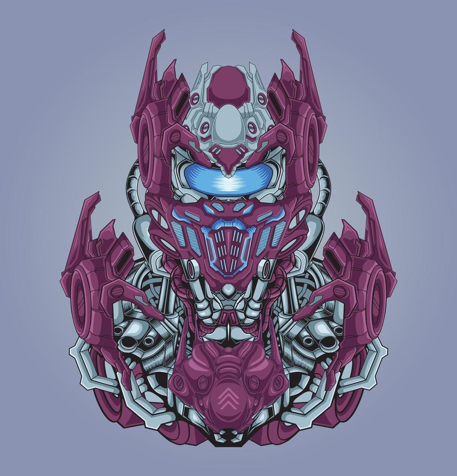 Vector of futuristic robot illustration