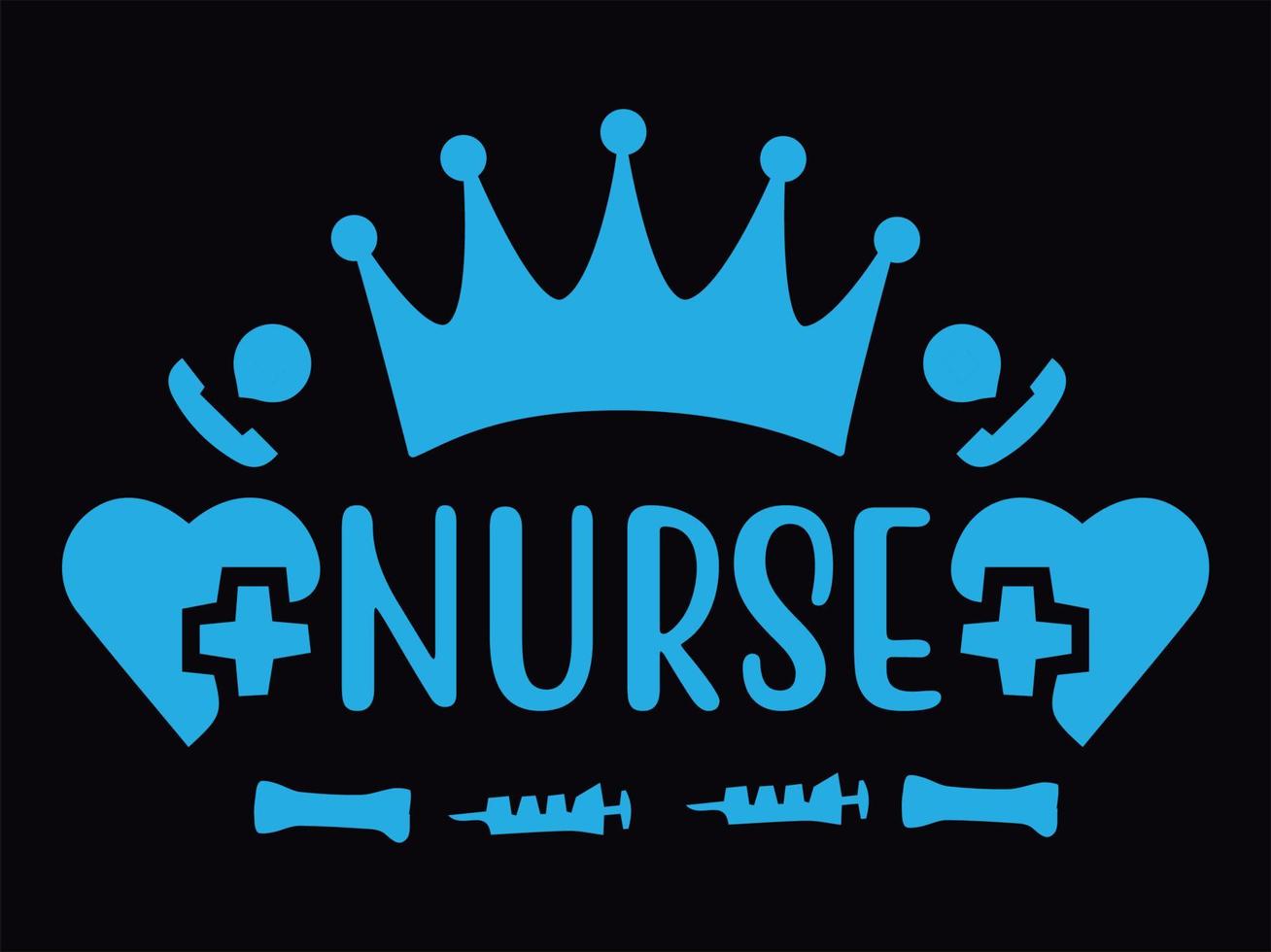 Nurse t-shirt design file vector