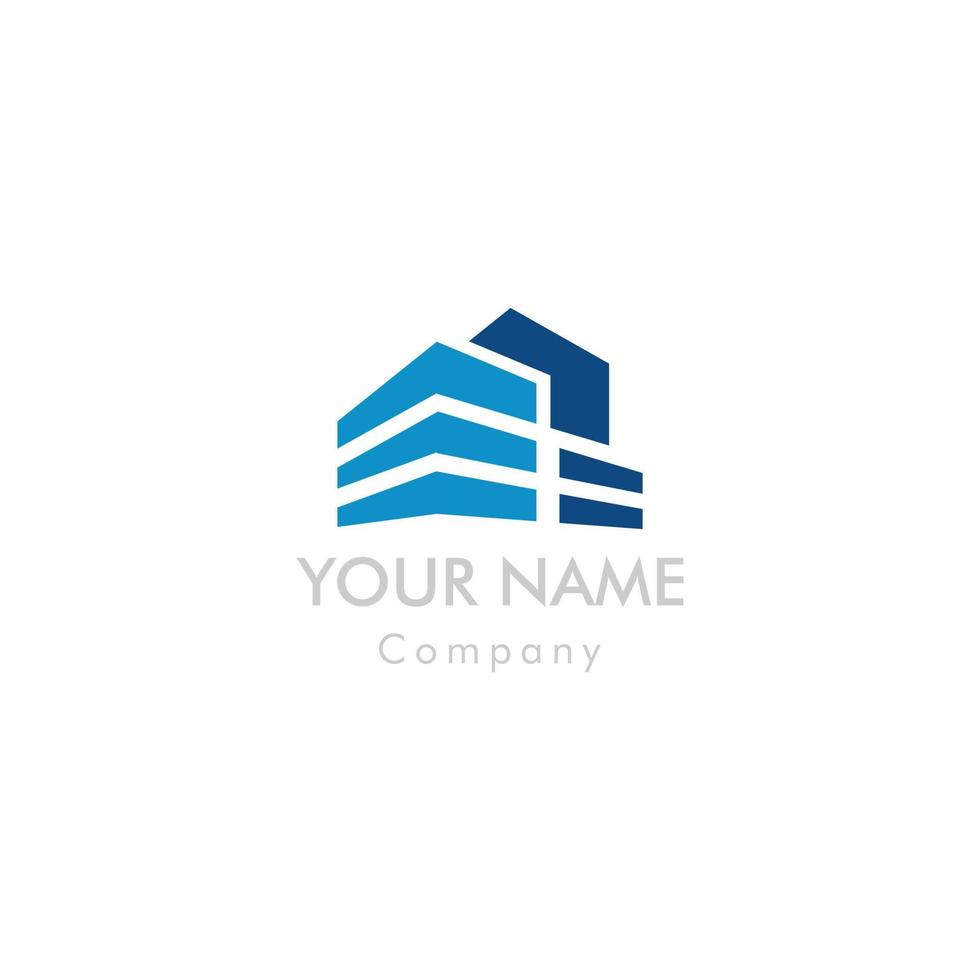 Real Estate logo, Builder logo, Construct. vector