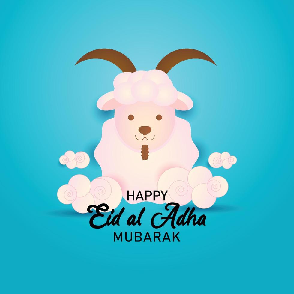 diseño de fondo de eid al adha vector