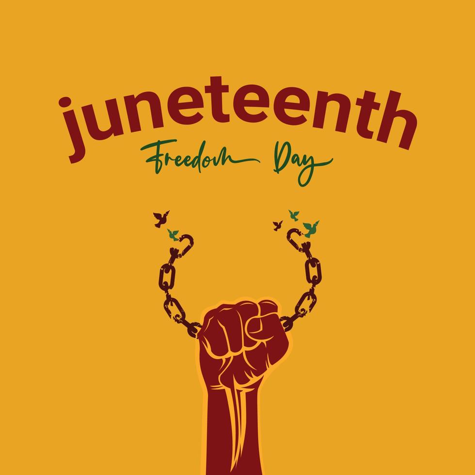 juneteenth design background vector