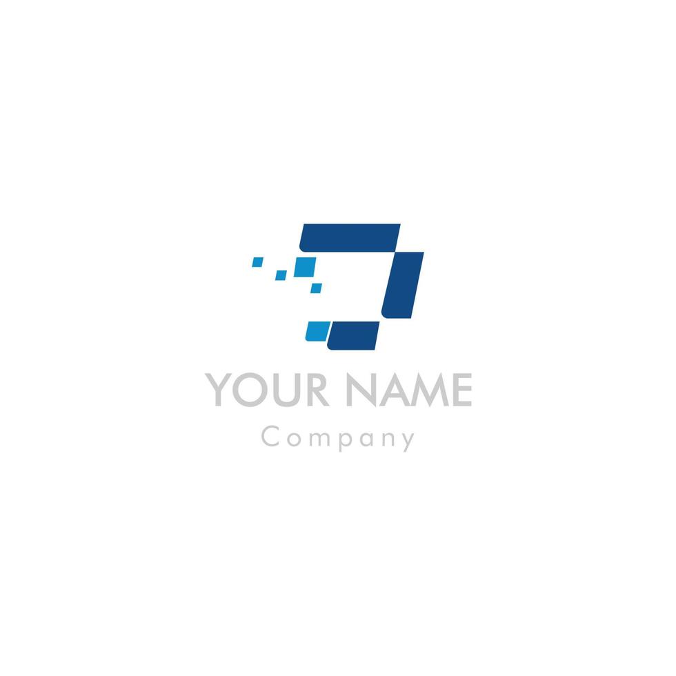 Vector logo design template for business. Technology innovation sign.