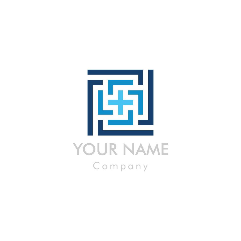 Vector logo design template for business. Technology innovation sign.