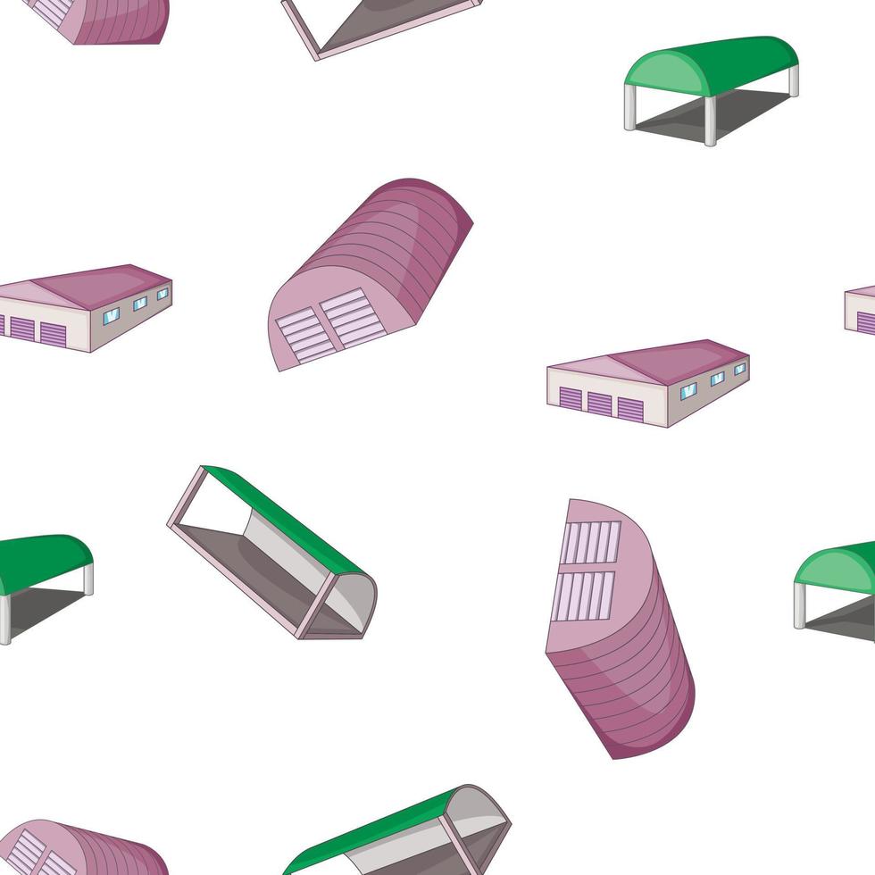 Warehouse pattern, cartoon style vector
