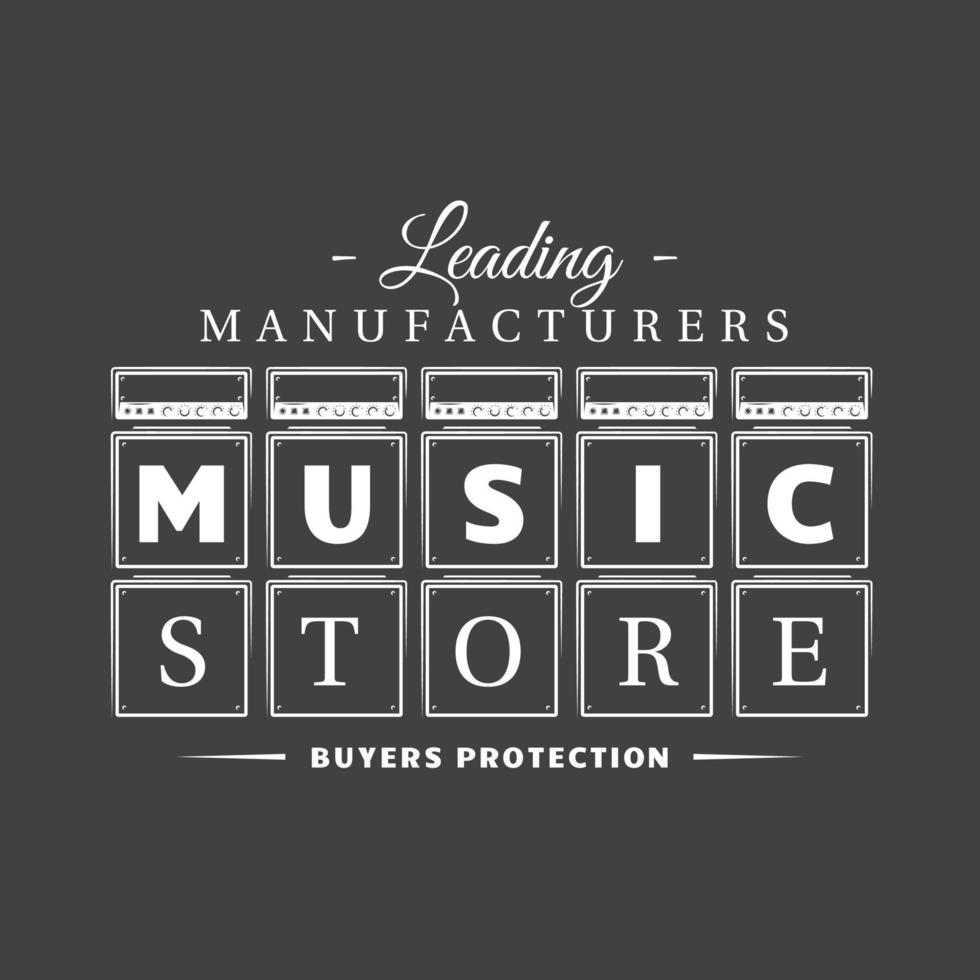 Music label isolated on black background 8565210 Vector Art at Vecteezy