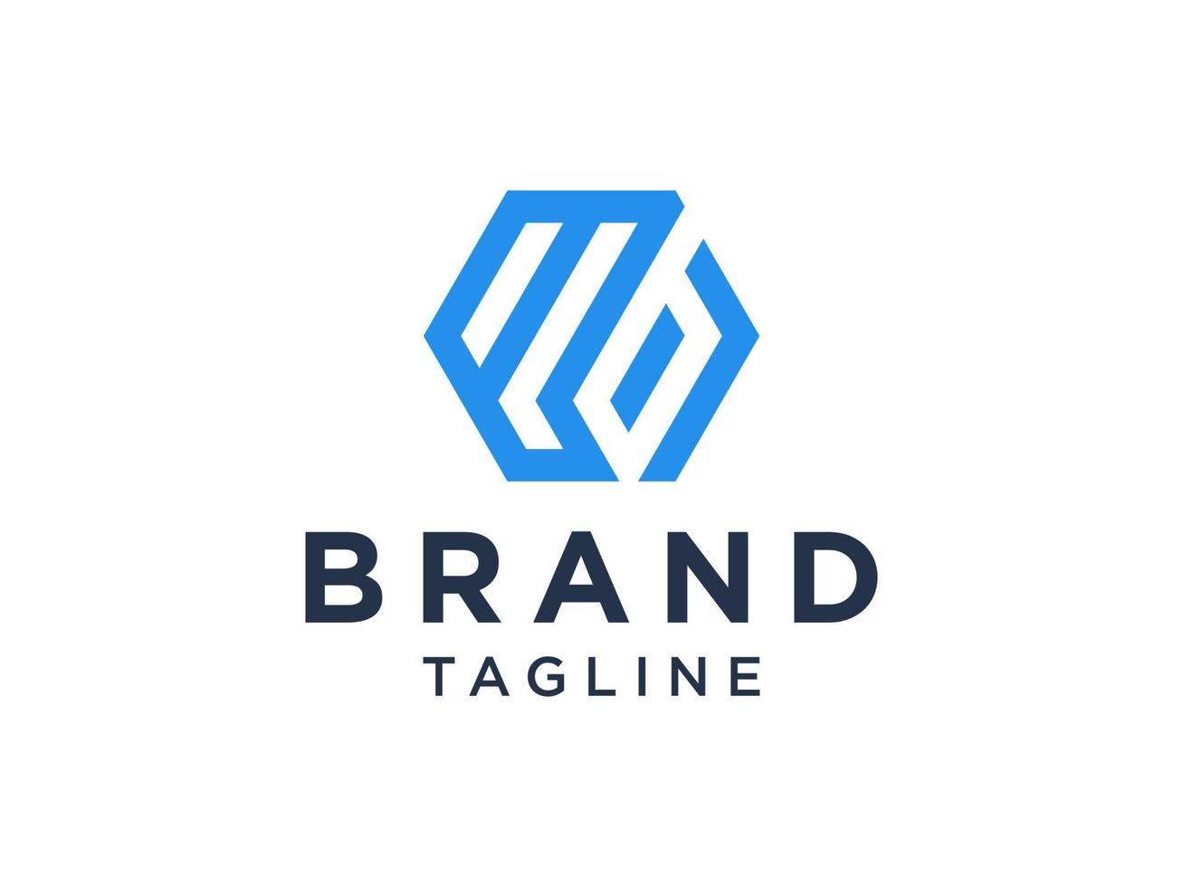 Hexagonal Line Letter P Logo. Usable for Business, Real Estate, Architecture, Construction and Building Logos. Flat Vector Logo Design Template Element.