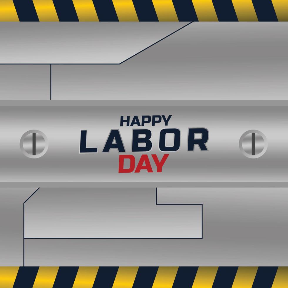 Happy Labor Day banner. Design template. Vector illustration