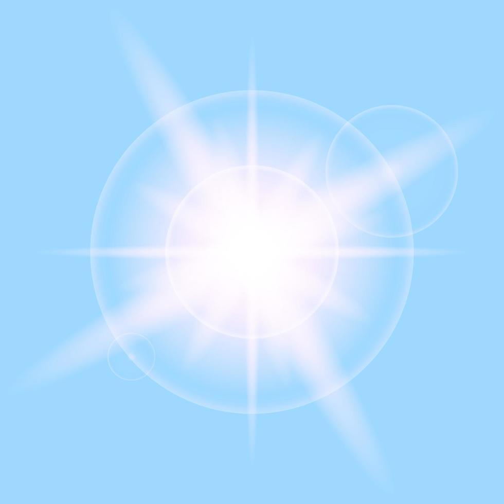 sunlight light flare vector