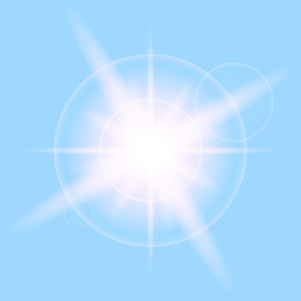 sunlight light flare vector