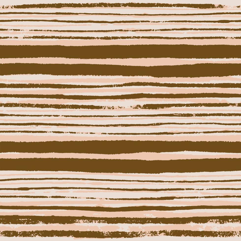 Painterly stripe pattern in earth tones. Trendy seamless background in terra-cotta brown and blush pink. vector