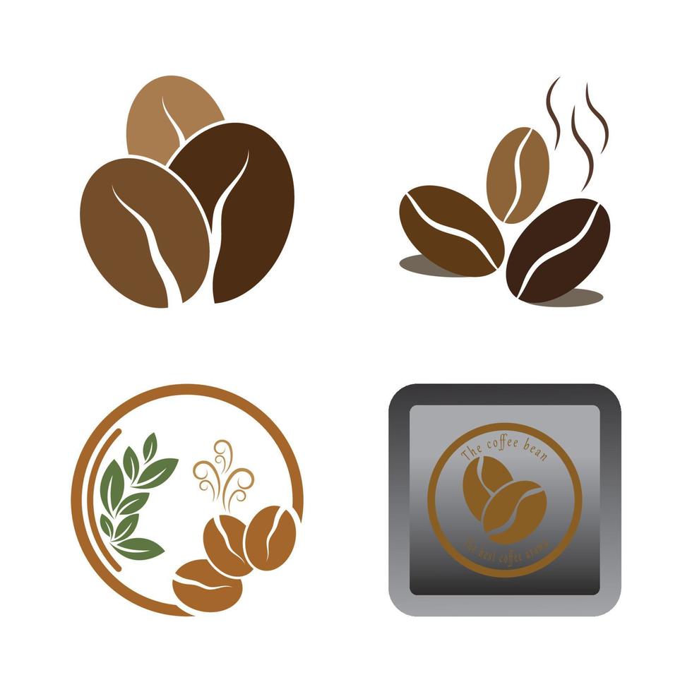 coffee bean icon vector