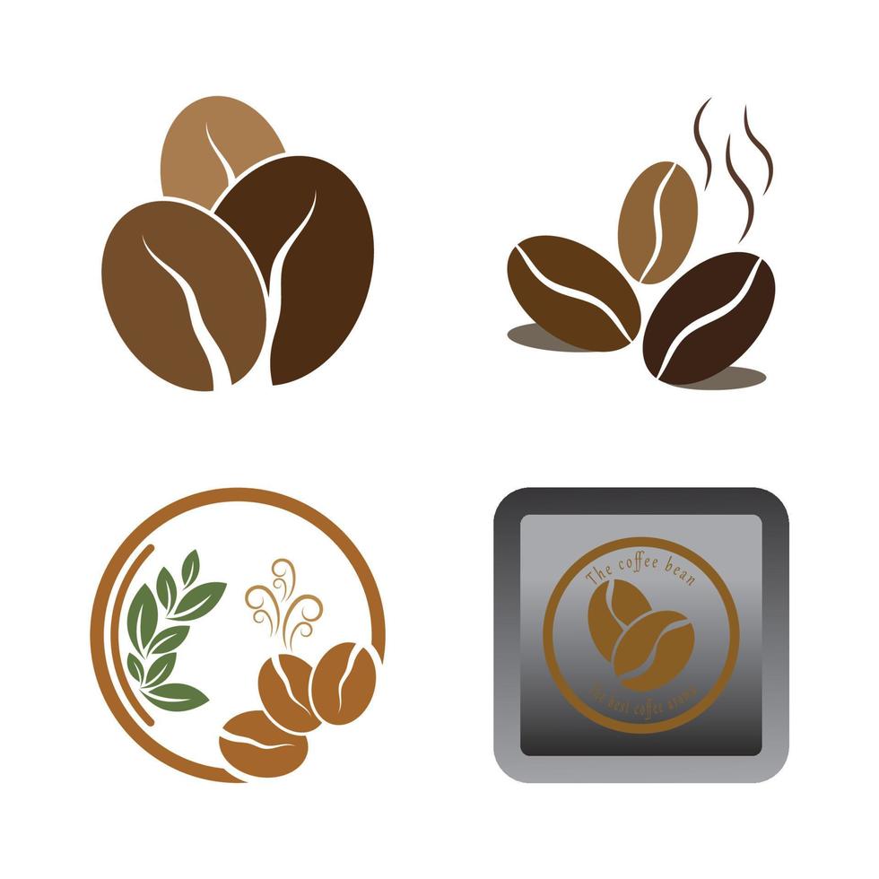 vector de icono de grano de café