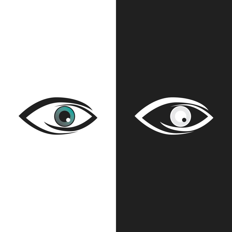 diseño de logotipo de vector de cuidado de los ojos