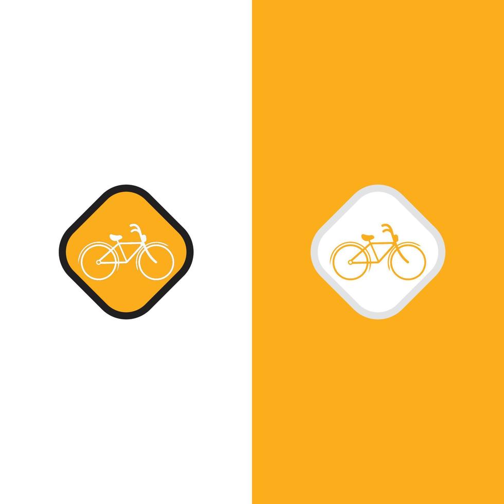 diseño de ilustración de logotipo de bicicleta vector