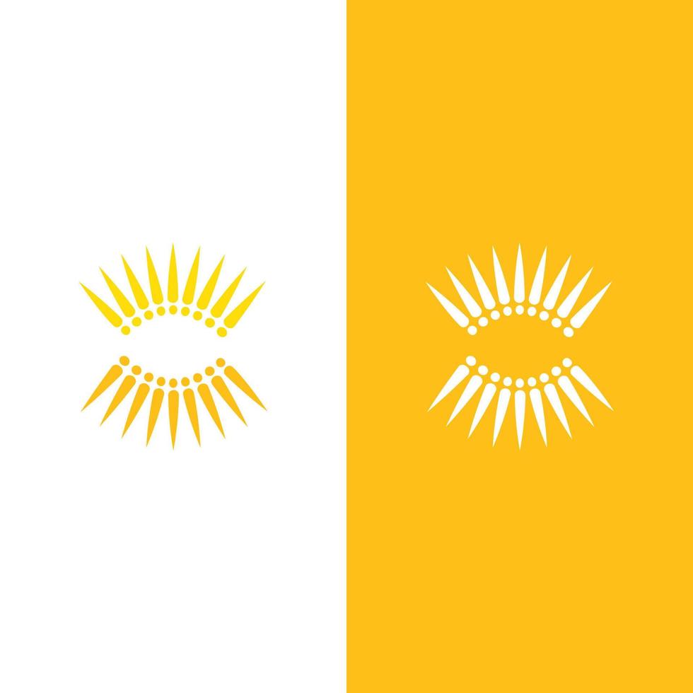 icono de ilustración de vector de sol