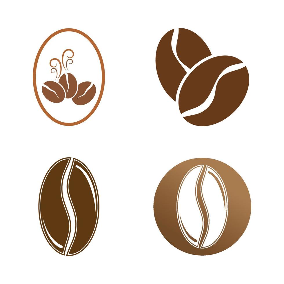 coffee bean icon vector