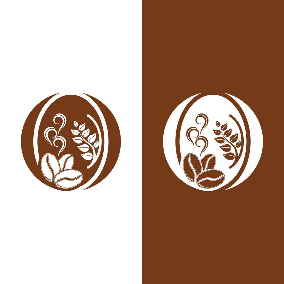 coffee bean icon vector
