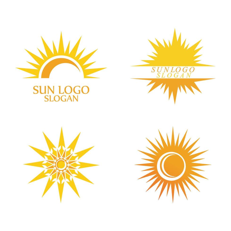 icono de ilustración de vector de sol