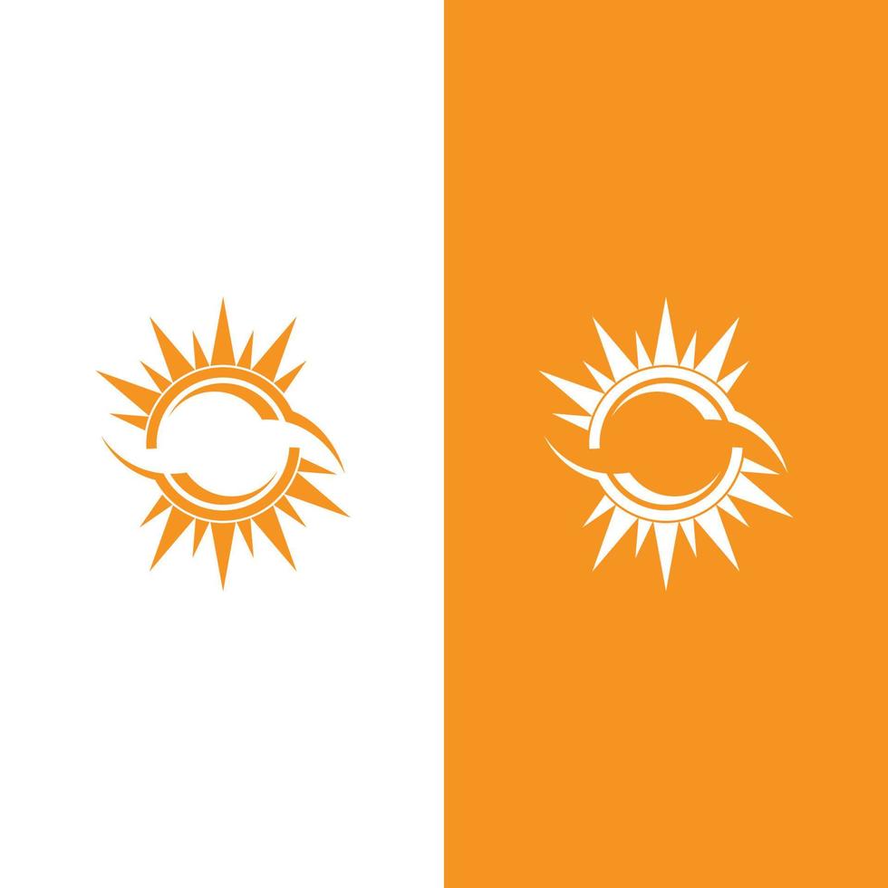 icono de ilustración de vector de sol