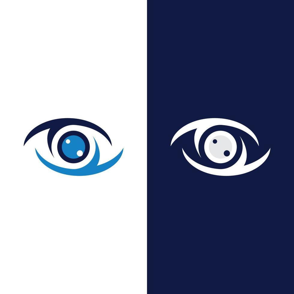 diseño de logotipo de vector de cuidado de los ojos