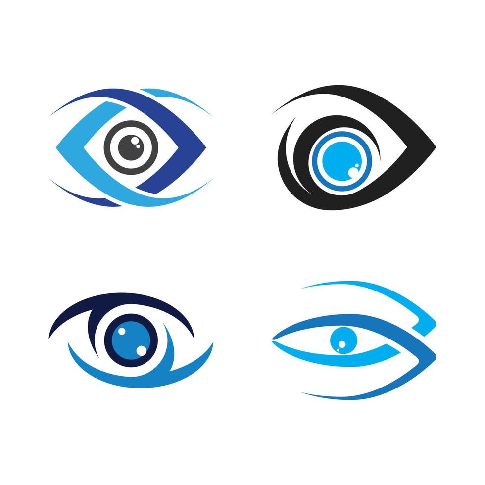 diseño de logotipo de vector de cuidado de los ojos