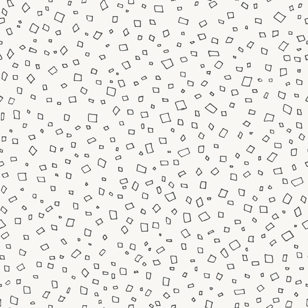 Abstract doodle pattern. Confetti hand drawn vector seamless background. Monochromatic simple repeating print.