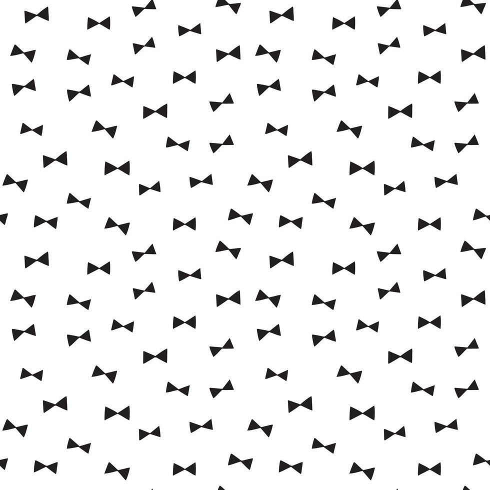Geometric simple bow tie vector pattern. Abstract modern hipster seamless background.