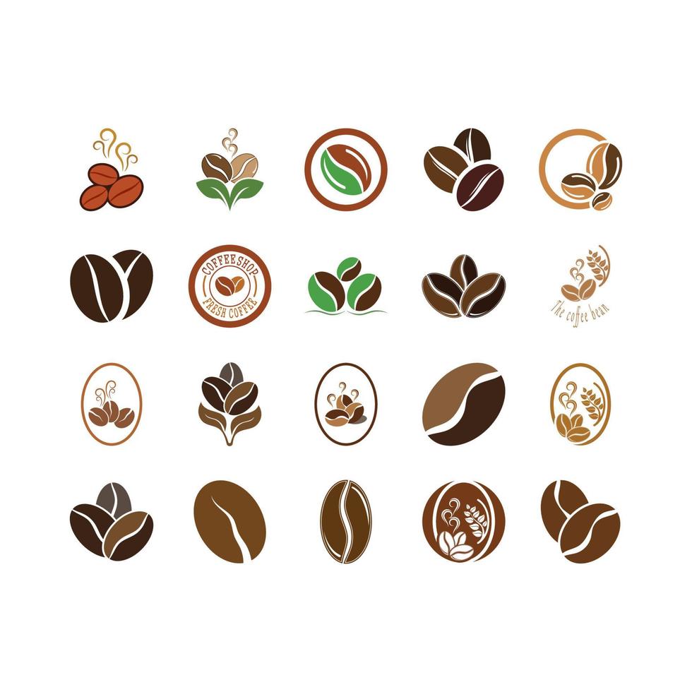 coffee bean icon vector