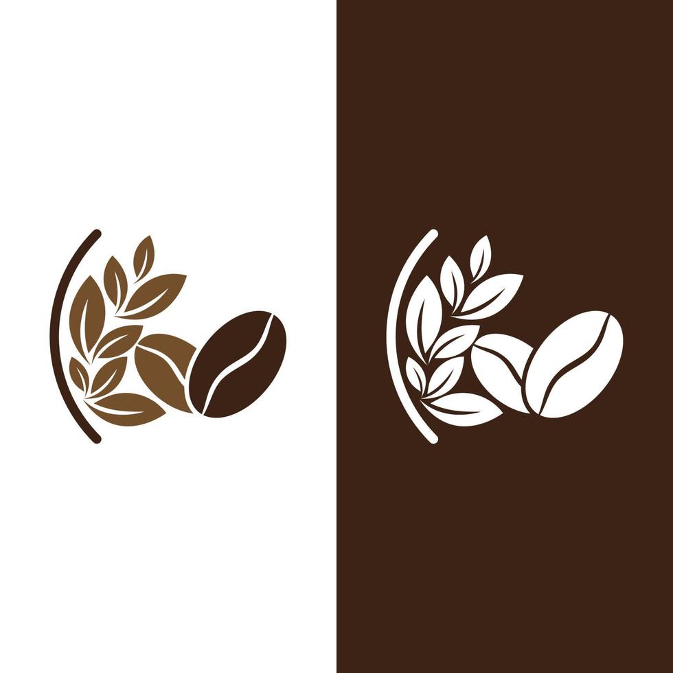 coffee bean icon vector