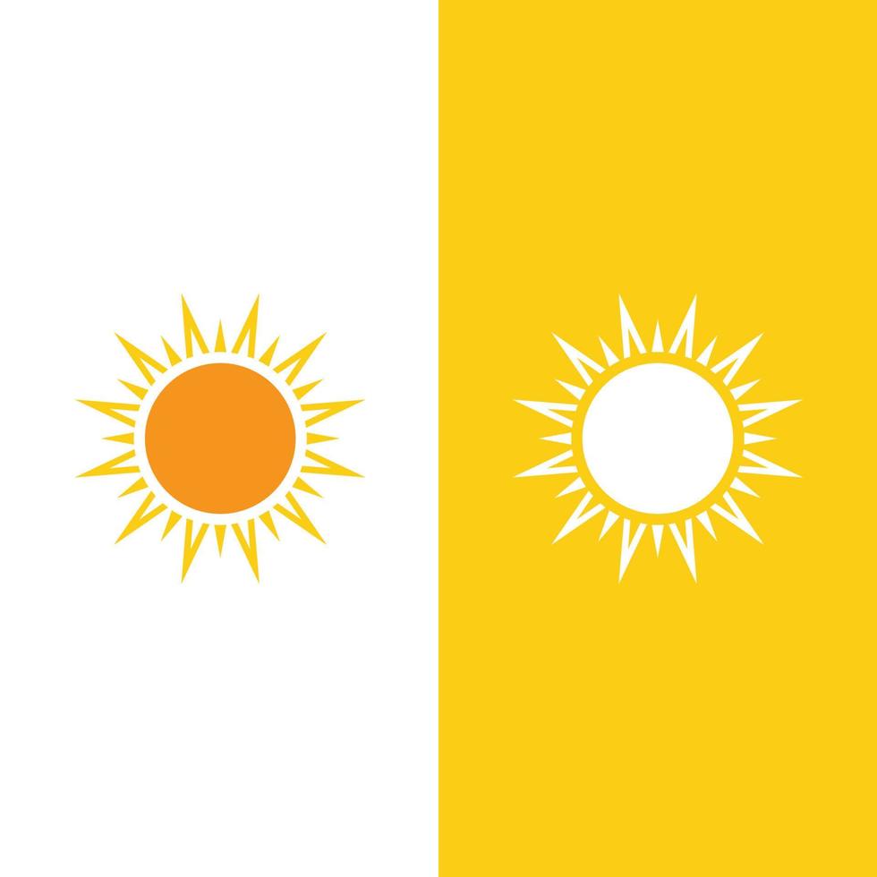 icono de ilustración de vector de sol