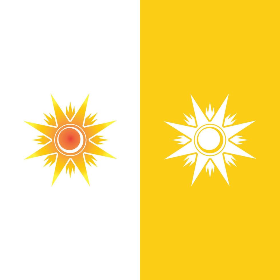 icono de ilustración de vector de sol