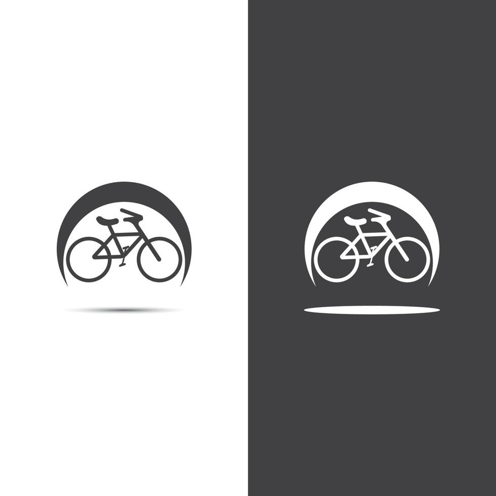 diseño de ilustración de logotipo de bicicleta vector