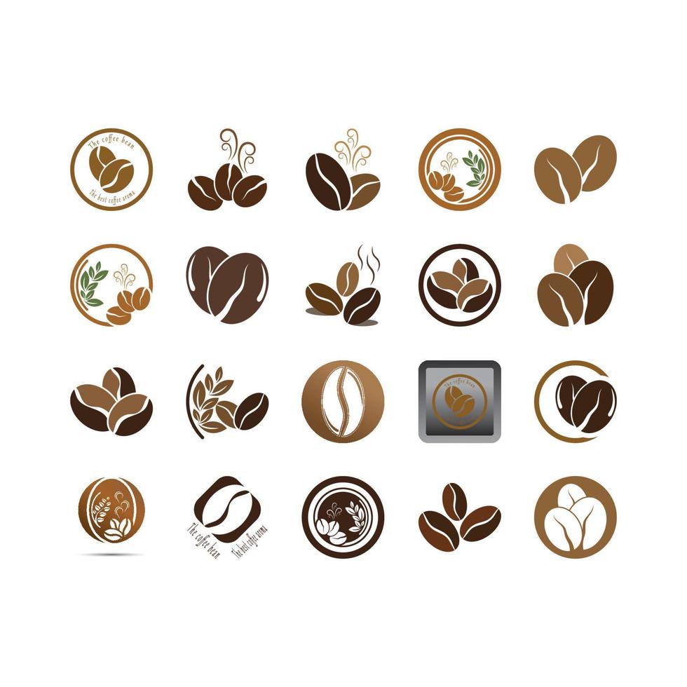 vector de icono de grano de café