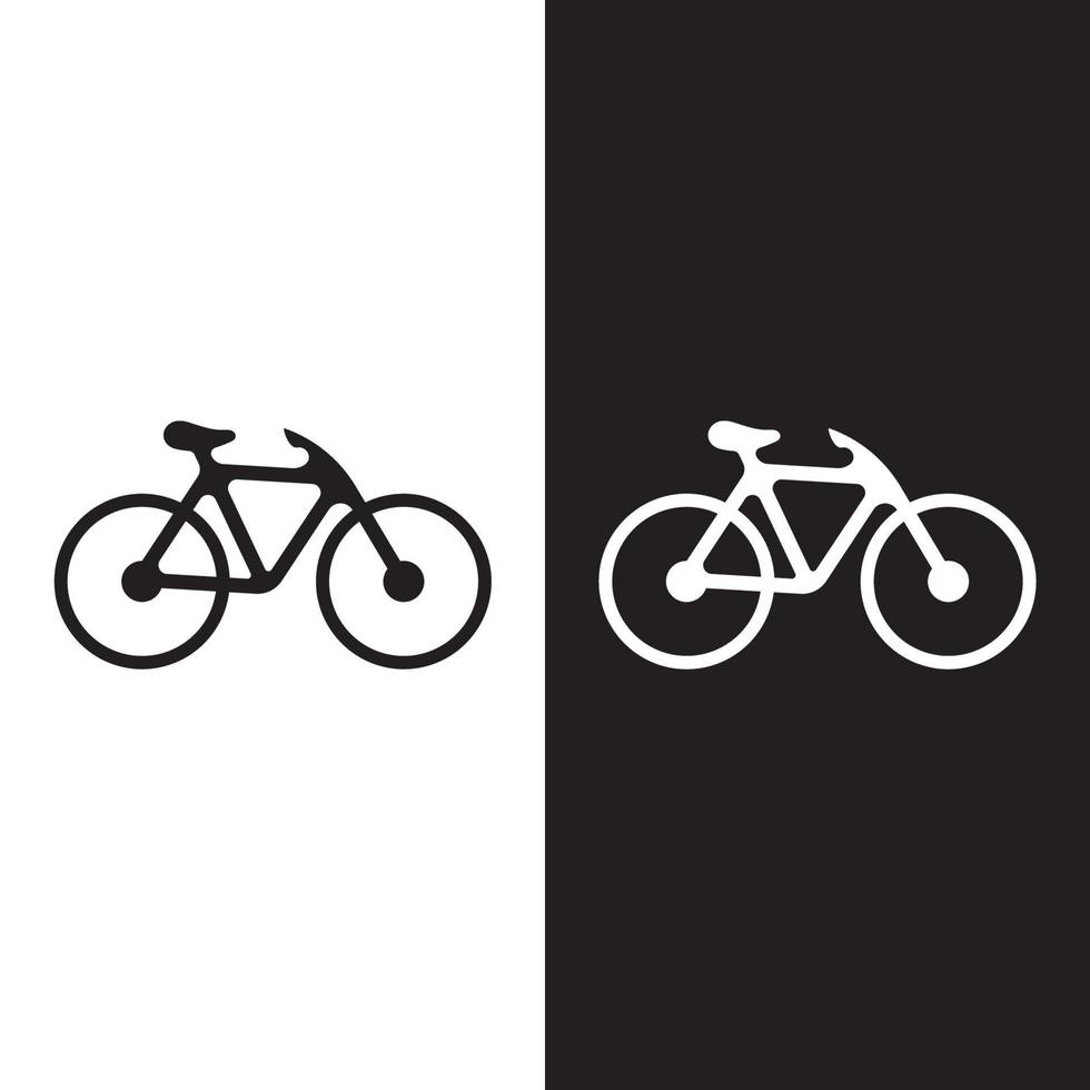 diseño de ilustración de logotipo de bicicleta vector