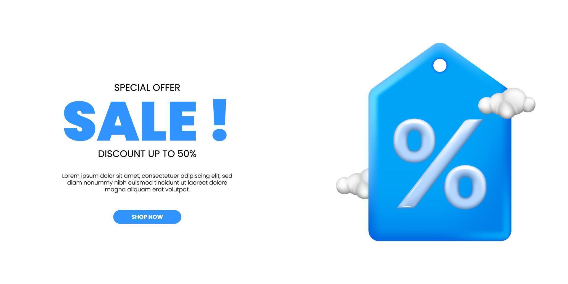 cute 3D sale percentage on the cylinder podium stage display special discount offer promotion template for online shopping vector