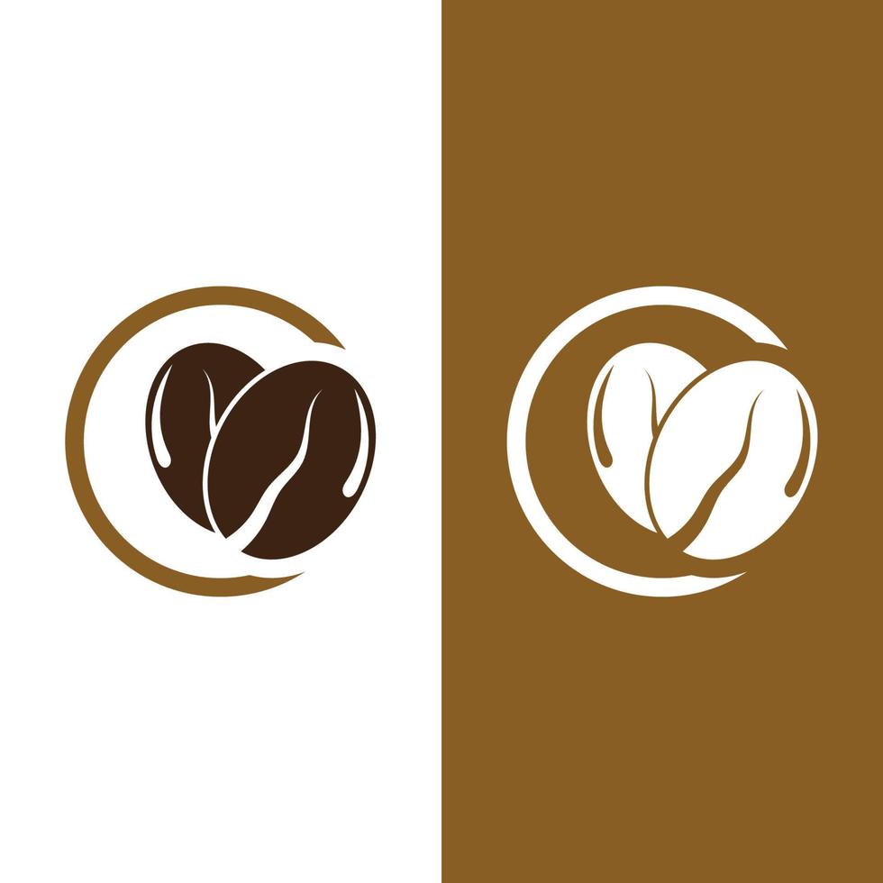 coffee bean icon vector