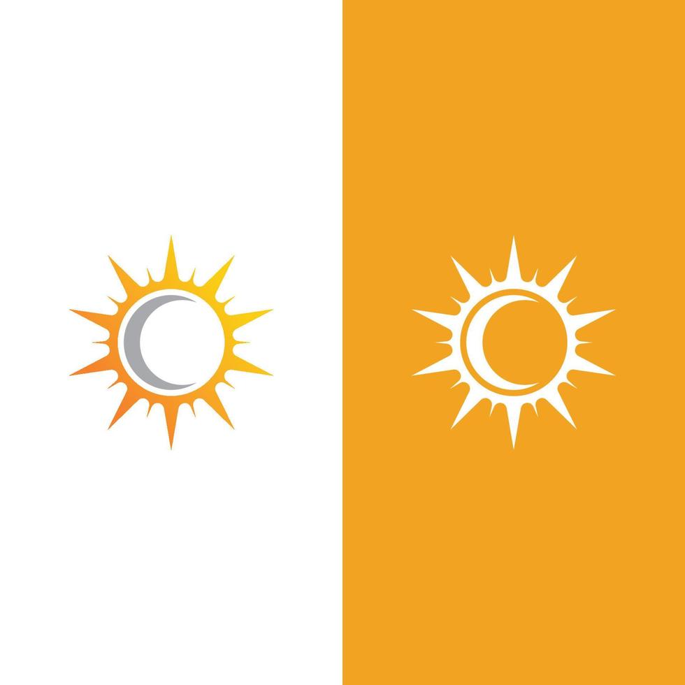 icono de ilustración de vector de sol