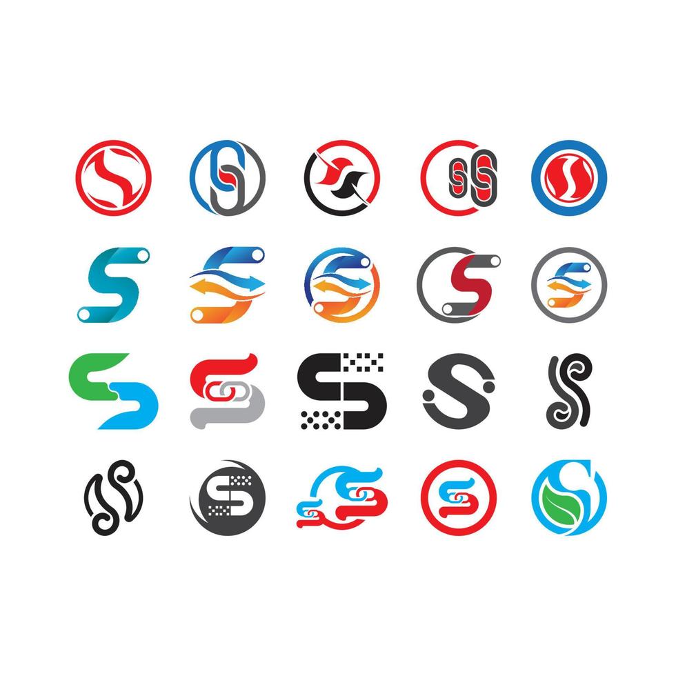 Business corporate S letter logo vector