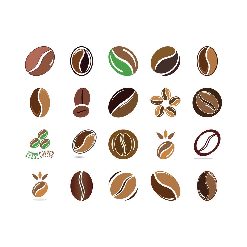 coffee bean icon vector