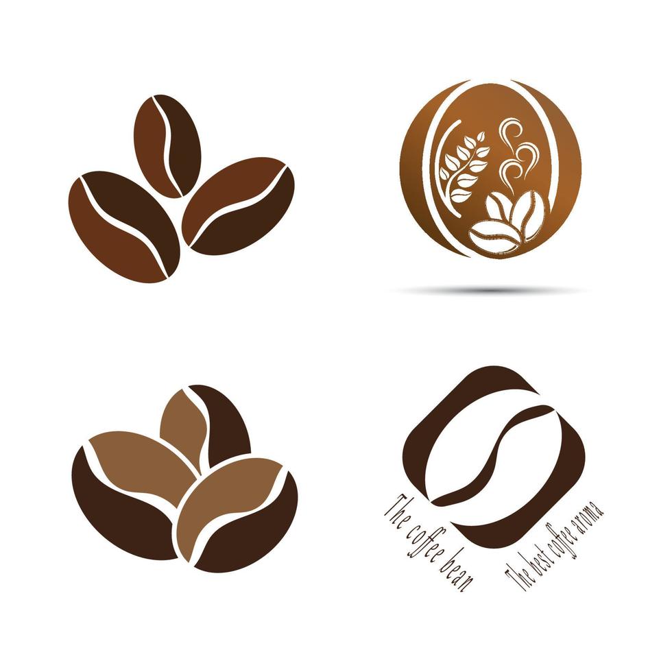 coffee bean icon vector