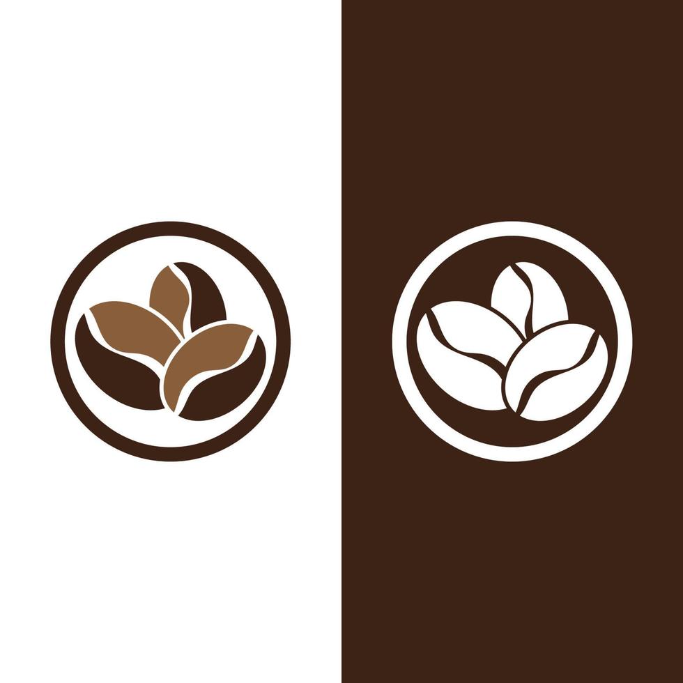 coffee bean icon vector