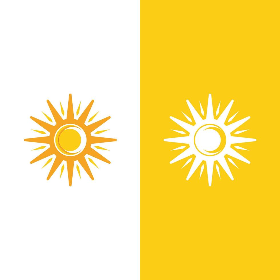 icono de ilustración de vector de sol