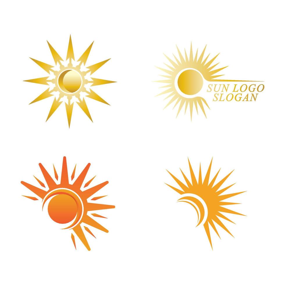 icono de ilustración de vector de sol