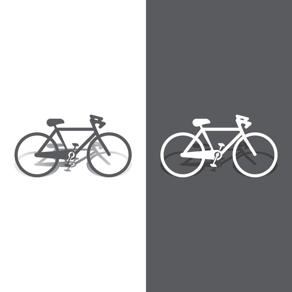 diseño de ilustración de logotipo de bicicleta vector