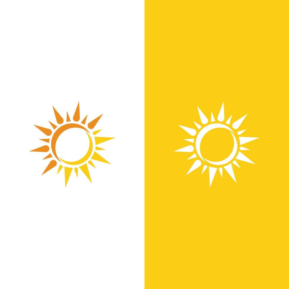 icono de ilustración de vector de sol