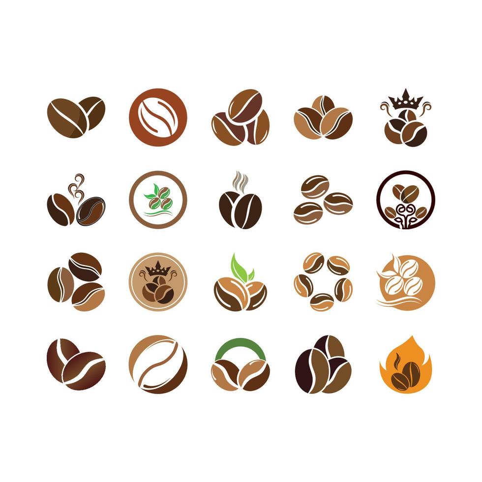 coffee bean icon vector
