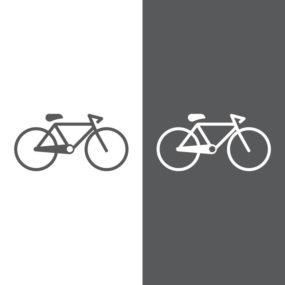 diseño de ilustración de logotipo de bicicleta vector