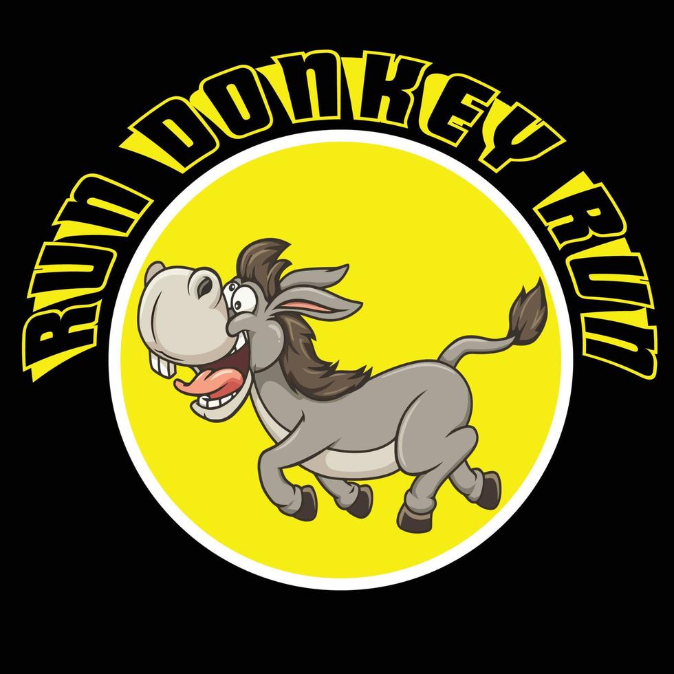 Run Donkey Run vector