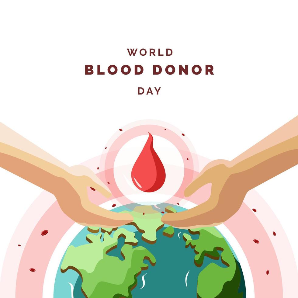 World Blood Donor Day Illustration vector