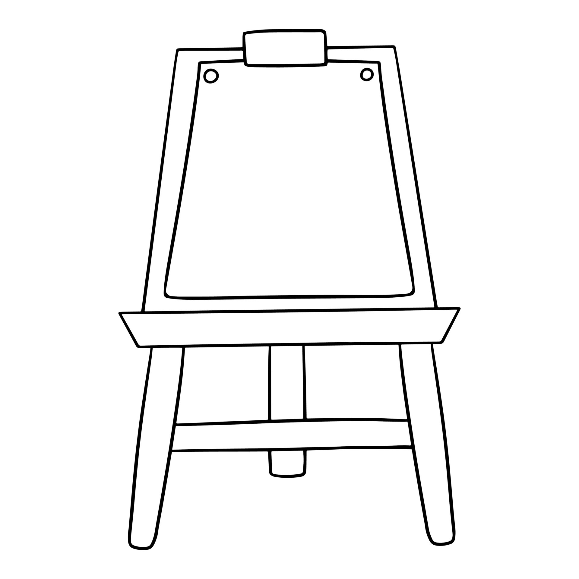 https://static.vecteezy.com/system/resources/previews/008/569/123/original/monochrome-picture-wooden-easel-with-a-sheet-of-paper-illustration-in-cartoon-style-on-a-white-background-vector.jpg